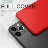 For iPhone 11 Pro SE 2 Case Luxury Original Silicone Full Protection Soft Cover For iPhone X XR 11 XS Max 7 8 6 6s Phone Case