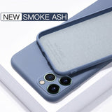For iPhone 11 Pro SE 2 Case Luxury Original Silicone Full Protection Soft Cover For iPhone X XR 11 XS Max 7 8 6 6s Phone Case