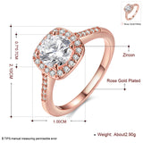 Fashion Rings 2019 Women Cubic Zirconia Elegant Party Engagement  Rings Jewelry Luxury Designer Dainty Rings Wedding Gift