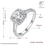 Fashion Rings 2019 Women Cubic Zirconia Elegant Party Engagement  Rings Jewelry Luxury Designer Dainty Rings Wedding Gift