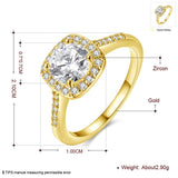 Fashion Rings 2019 Women Cubic Zirconia Elegant Party Engagement  Rings Jewelry Luxury Designer Dainty Rings Wedding Gift